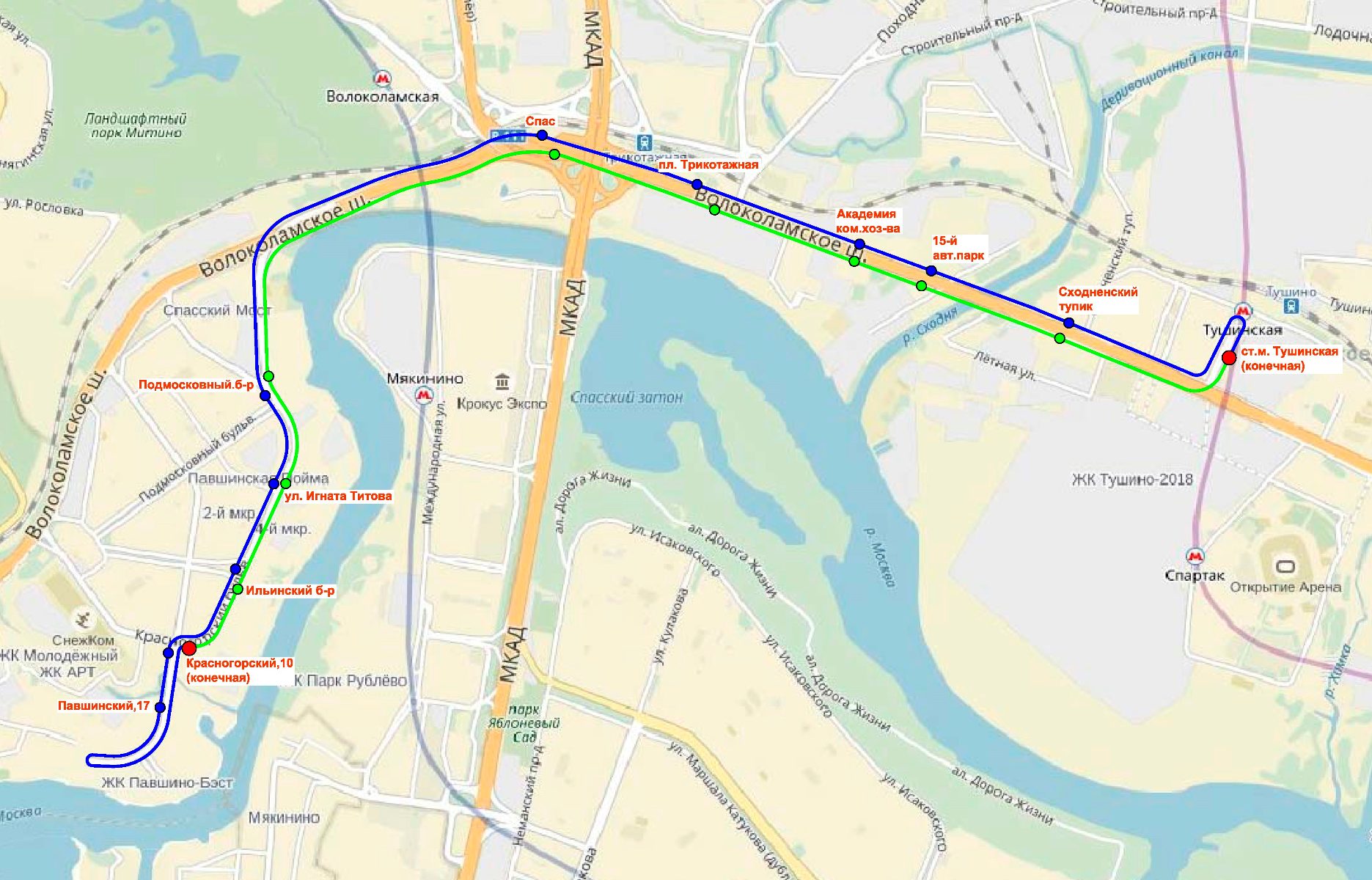 Станция метро павшино