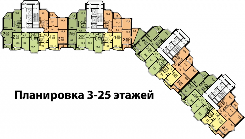 уплотнительная застройка ДСК 11-12 годов корпус 6а