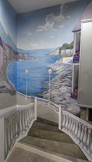 Ступеньки к морскому заливу